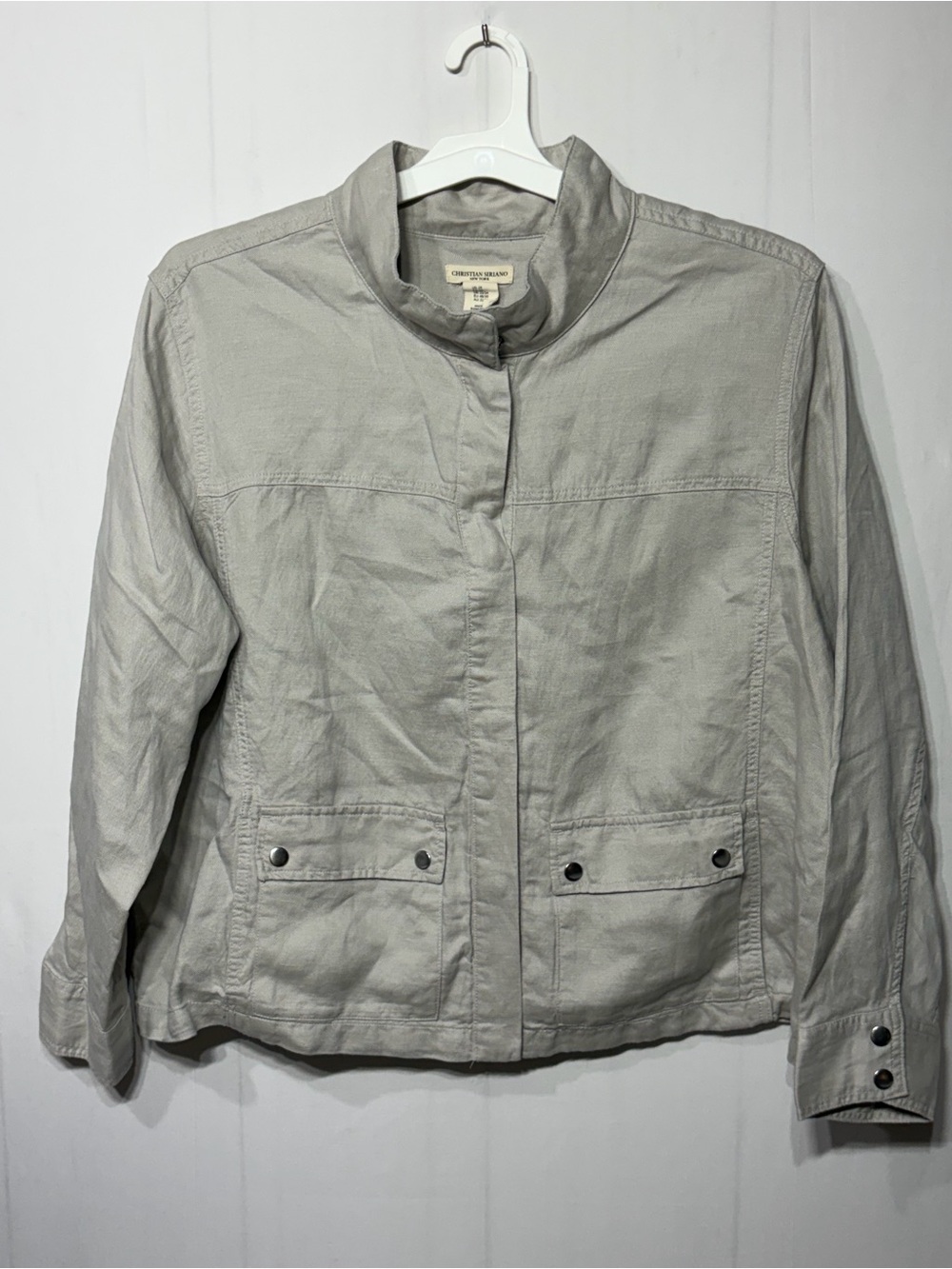 Christian Siriano Plus Size Linen Jacket